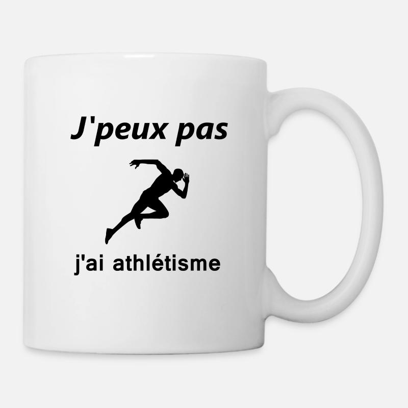 j'peux pas, j'ai athletisme! - Mug blanc - blanc