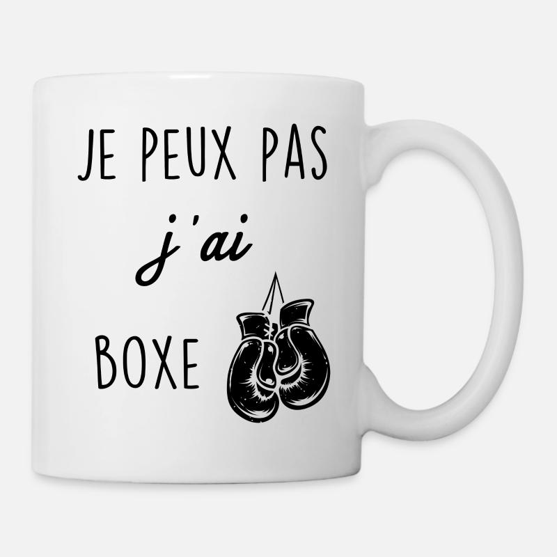 Je peux pas j ai boxe - Mug blanc - blanc