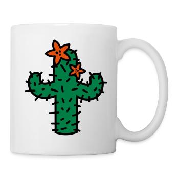 Cactus with flowers cactus with blossoms - Mug - white - Right