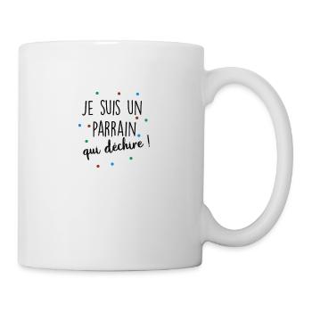 je suis un parrain qui déchire - Mug blanc - blanc - Droite