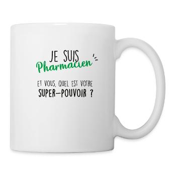 je suis pharmacien - Mug blanc - blanc - Droite