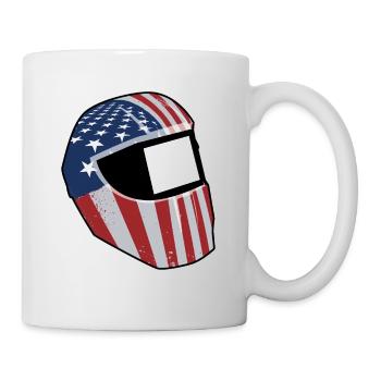 Soudeur USA Casque Soudeur Cadeau Soudeur Ge - Mug blanc - blanc - Droite