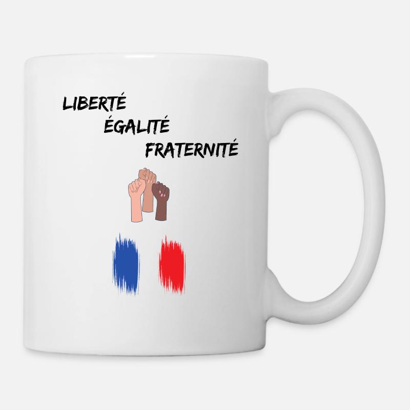 Liberté égalité fraternité - Mug blanc - blanc