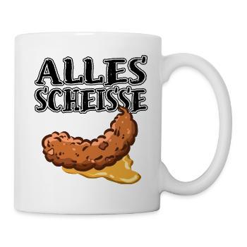 Alles kacke - Tasse - Weiß - Rechts