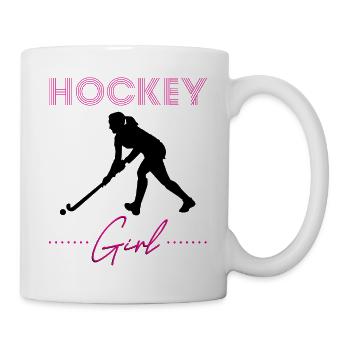 Hockey Mädchen Feldhockey Geschenk Feldhockey Spie - Tasse - Weiß - Rechts