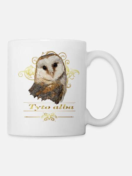 Hibou de cloche - Mug blanc - blanc