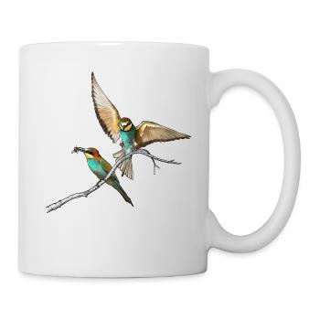 Bee-eaters in approach - Mug - white - Right
