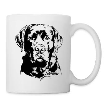 LABRADOR Retriever Labbi Hunde Hund Wilsigns - Tasse - Weiß - Rechts