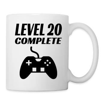 20. Geburtstag Gaming Nerd Geschenk - Tasse - Weiß - Rechts