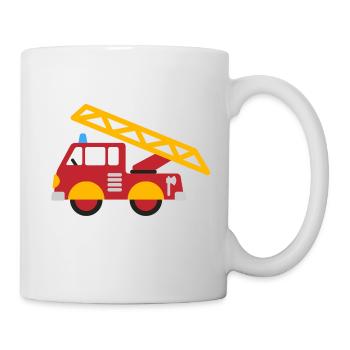 les pompiers - Mug blanc - blanc - Droite