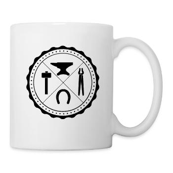 Great design for horsesmith hoofsmith - Mug - white - Right