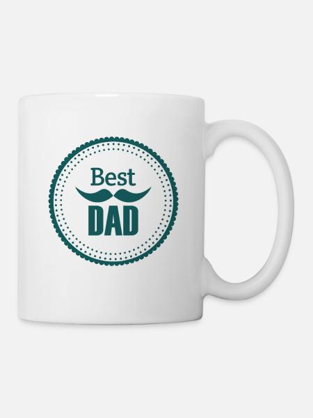 Best Dad Vater Daddy Papi Papa Dad - Tasse - Weiß
