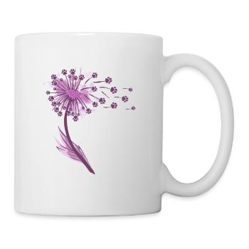 Dandelion Dandelion Dog Paw Dog Gift - Mug - white - Right