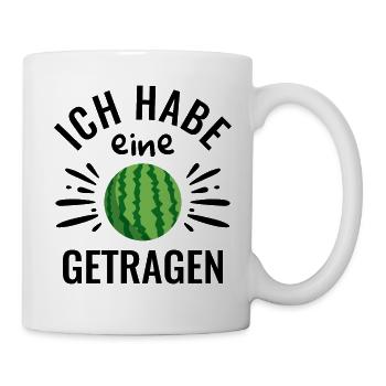 Melone Wassermelone getragen Film-Zitat - Tasse - Weiß - Rechts