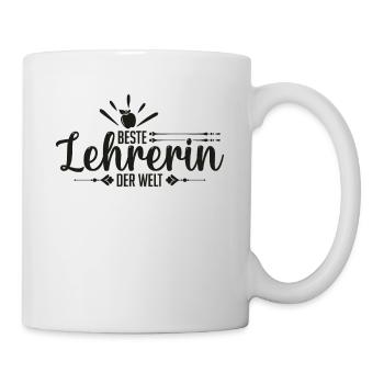 Beste Lehrerin der Welt Abschied Spruch - Tasse - Weiß - Rechts
