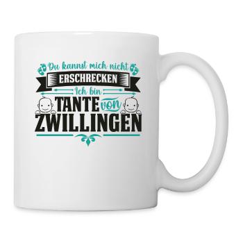 Tante von Zwillingen nicht erschrecken beste der - Tasse - Weiß - Rechts