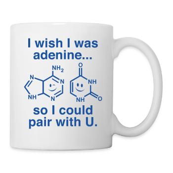 J’aimerais être Adénine - Mug blanc - blanc - Droite