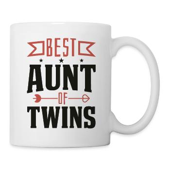 Beste Tante von Zwillingen Verkündung - Tasse - Weiß - Rechts