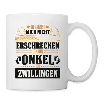 Onkel von Zwillingen du kannst mich nicht - Tasse - Weiß - Rechts