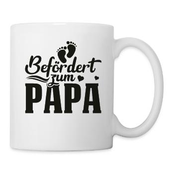 Befördert zum Papa Ich werde Vater Loading 2022 - Tasse - Weiß - Rechts