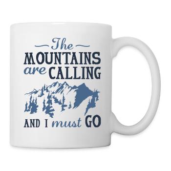 Les montagnes appellent et je dois y aller - Mug blanc - blanc - Droite