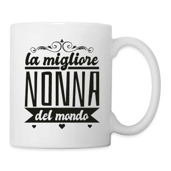 Nonna migliore del mondo Idee Regali compleanno - Tasse - Weiß - Rechts