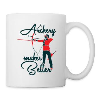 Arc et flèche Tir à l’arc Sport Archer S - Mug blanc - blanc - Droite