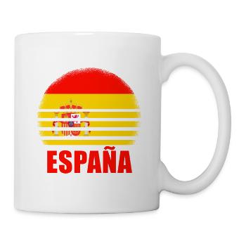 Spanien Spanische Flagge USA Mallorca Madrid Ameri - Tasse - Weiß - Rechts
