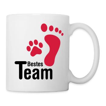 Bestes TEAM - Tasse - Weiß - Rechts