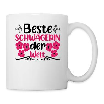 Geschenk für Schwägerin Beste Schwägerin der Welt - Tasse - Weiß - Rechts