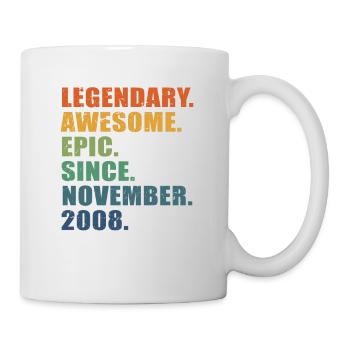 15e anniversaire, novembre 2008, 15e anniversaire - Mug blanc - blanc - Droite