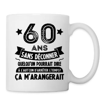 60 Ans Cadeau D'anniversaire 60 Ans - Mug blanc - blanc - Droite