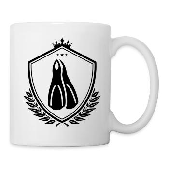 Diving Fins Shield - Mug - white - Right