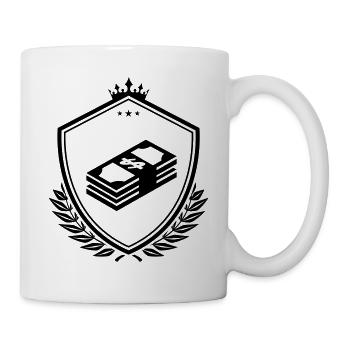 Money Symbol Coat of Arms - Mug - white - Right