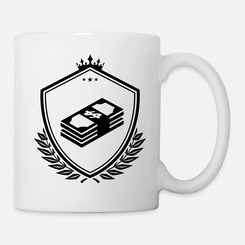Armoiries du symbole monétaire - Mug blanc - blanc