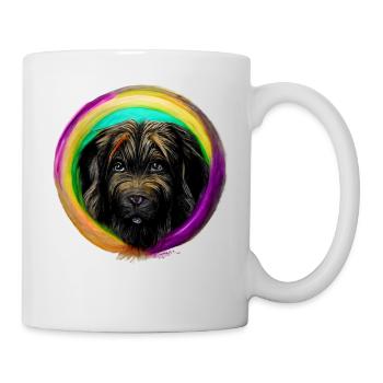 Rainbow Dog Briard 2 - Mug - white - Right