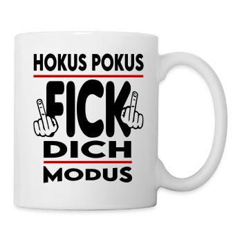 Hokus Pokus Fick dich Modus - Tasse - Weiß - Rechts