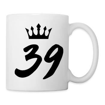 39 Number crown - Mug - white - Right