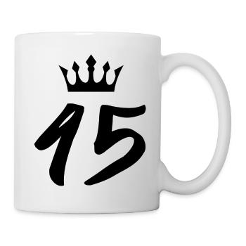 45 Zahl Krone - Tasse - Weiß - Rechts