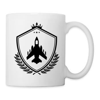 Armoiries d’avions à réaction - Mug blanc - blanc - Droite