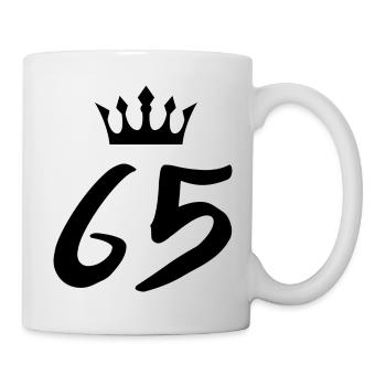 65 Number crown - Mug - white - Right