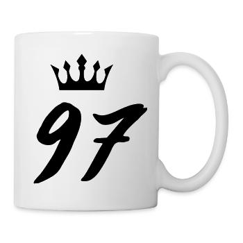97 Number crown - Mug - white - Right
