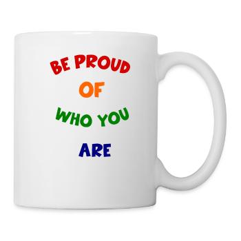 Tolérance à la fierté LGBQT Gay Lesbian Pride Dicton - Mug blanc - blanc - Droite