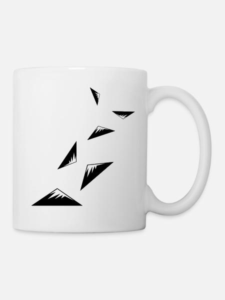 Berge Symbol - Tasse - Weiß
