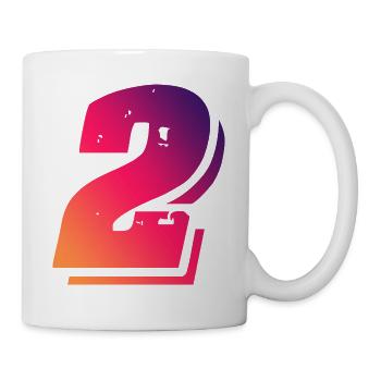 2 Symbole numérique - Mug blanc - blanc - Droite