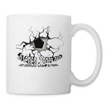 Fussball Sieger neu - Tasse - Weiß - Rechts