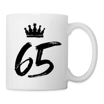 65 Couronne numérique - Mug blanc - blanc - Droite