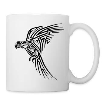 Papagai Tribal Tattoo - Tasse - Weiß - Rechts