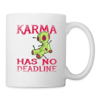 Karma n’a pas de date limite - Mug blanc - blanc - Droite
