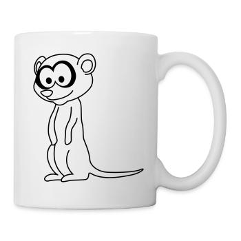 Suricate Comic Animal - Mug blanc - blanc - Droite